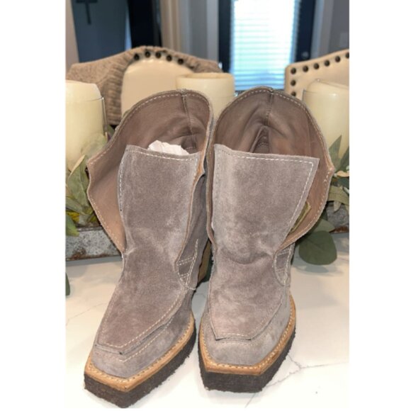 Dusica Sacks Italian Leather handmade distressed ankle boots sz 7 - Picture 3 of 13